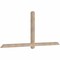 Ekena Millwork Eugene Smooth Timber Gable Bracket, Douglas Fir, 96"W x 40"H x 3 1/2"D x 3 1/2"F, 10/12 Pitch GBW096X40X0404EUG00SDF - alternate 3